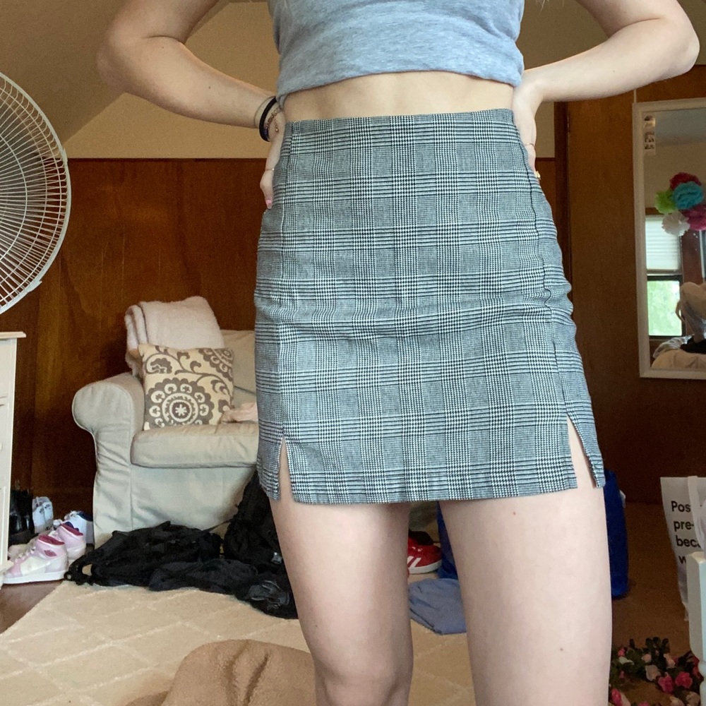 brandy plaid skirt
